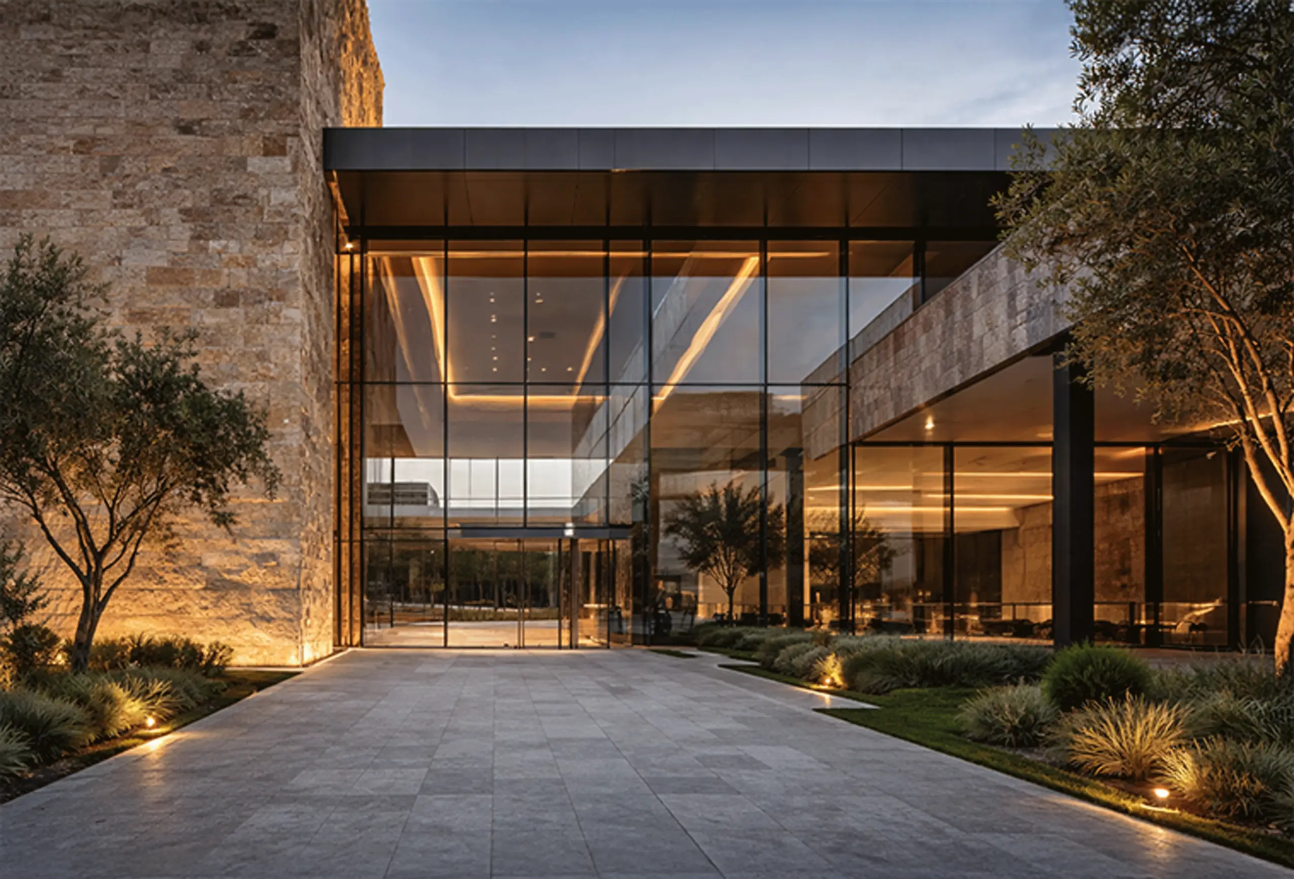 الواجهات الزجاجية